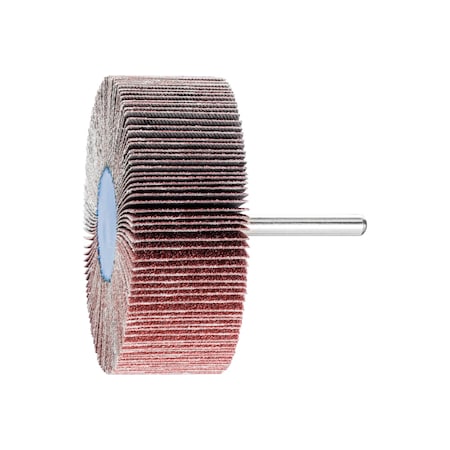 Pferd 3" x 1" Mounted Flap Wheel - 1/4" Shank - Ceramic Oxide - 80 Grit 45296